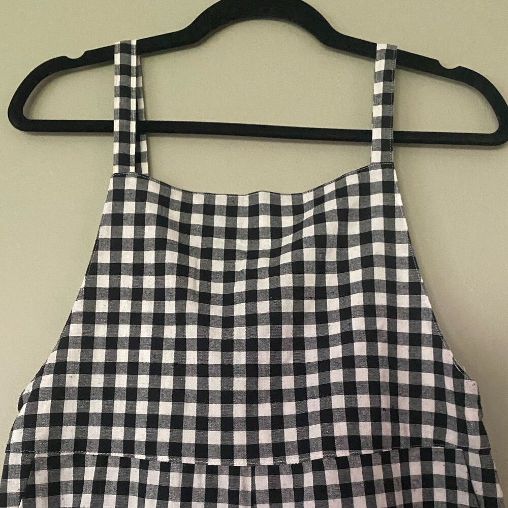Mod Ref Gingham Overalls Size Medium - image 4